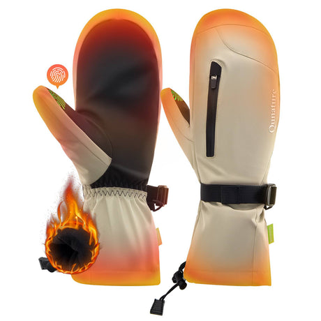 Qunature Winter Skihandschuhe f¨¹r Herren & Damen #Color_Kamel