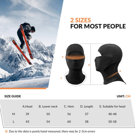 Qunature Winter Sturmhaube & Halsw?rmer #Color_Schwarz