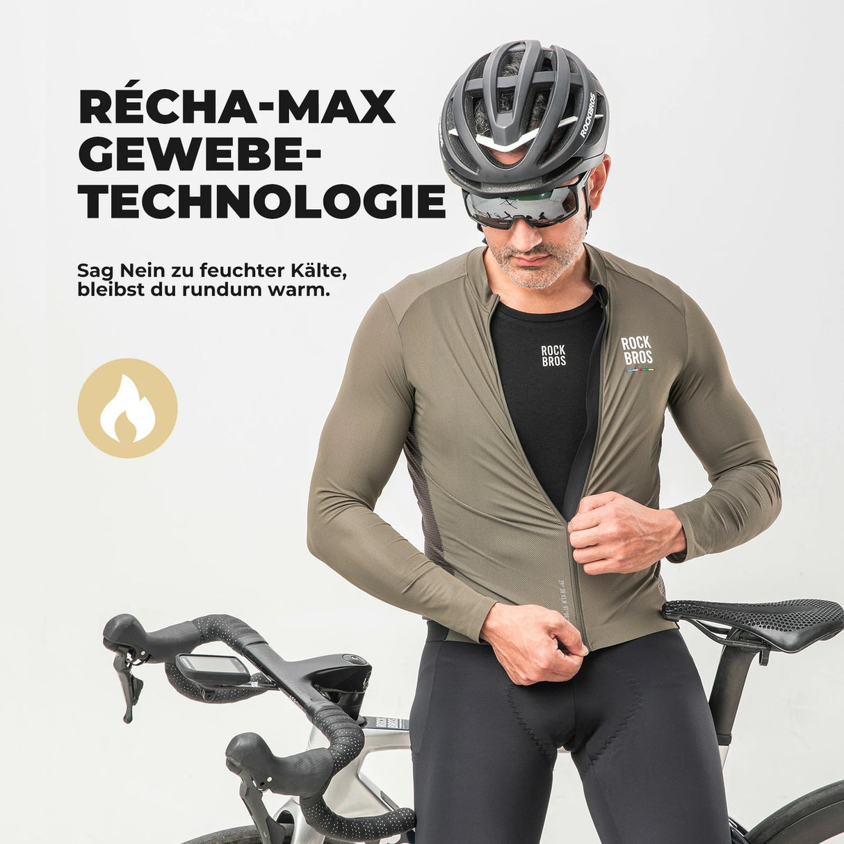 ROAD TO SKY Ärmelloses Merino‑Fahrradunterhemd – Wärmendes Funktionsshirt aus Merinowolle