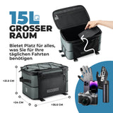 ROAD TO SKY Fahrrad Faltbare Gepäckträgertasche 15-30L Komprimierbar