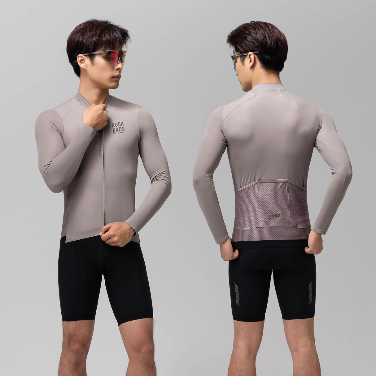 ROAD TO SKY Langarm-Radtrikot Herren Jersey