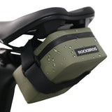 ROCKBROS Fahrrad Satteltasche Leicht Kompakt Wasserdicht Rennrad MTB-Weiß