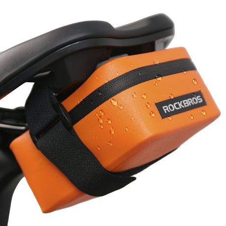 ROCKBROS Fahrrad Satteltasche Leicht Kompakt Wasserdicht Rennrad MTB-Weiß