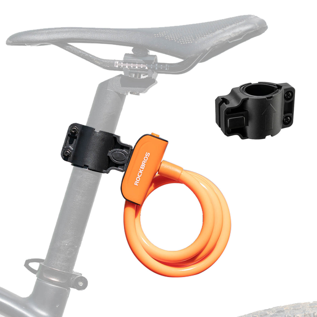 ROCKBROS Fahrradschloss – 110 cm Länge, 11 mm Stärke