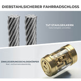 ROCKBROS Fahrradschloss – 110 cm Länge, 11 mm Stärke