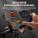 ROCKBROS Fahrrad Handyhalterung 360° Drehbar für 4,5-7,2 Zoll für Rennrad MTB Roller E-Scooter