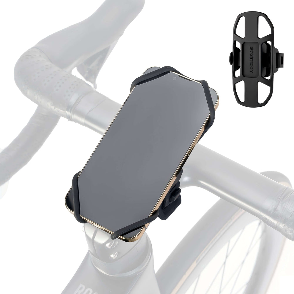 ROCKBROS Fahrrad Handyhalterung Stoßdämpfend Kratzfest für 4"-7" Handy
