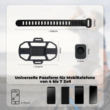 ROCKBROS Fahrrad Handyhalterung Stoßdämpfend Kratzfest für 4"-7" Handy