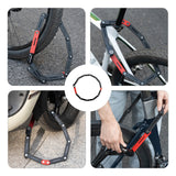 ROCKBROS Fahrrad Klapp-Fahrradschloss Robust Diebstahlschutz mit 2 Schlüsseln