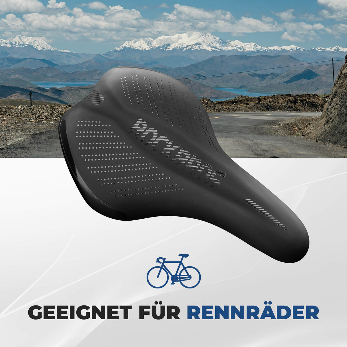 ROCKBROS Fahrradsattel Komfortabel Gel mit überzug & Schraubenschlüssel