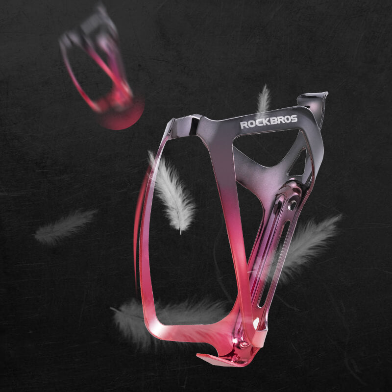 ROCKBROS_Flaschenhalter_Fahrrad_Getrankehalter_Leichtgewicht_30g-Schwarz_Rot_1