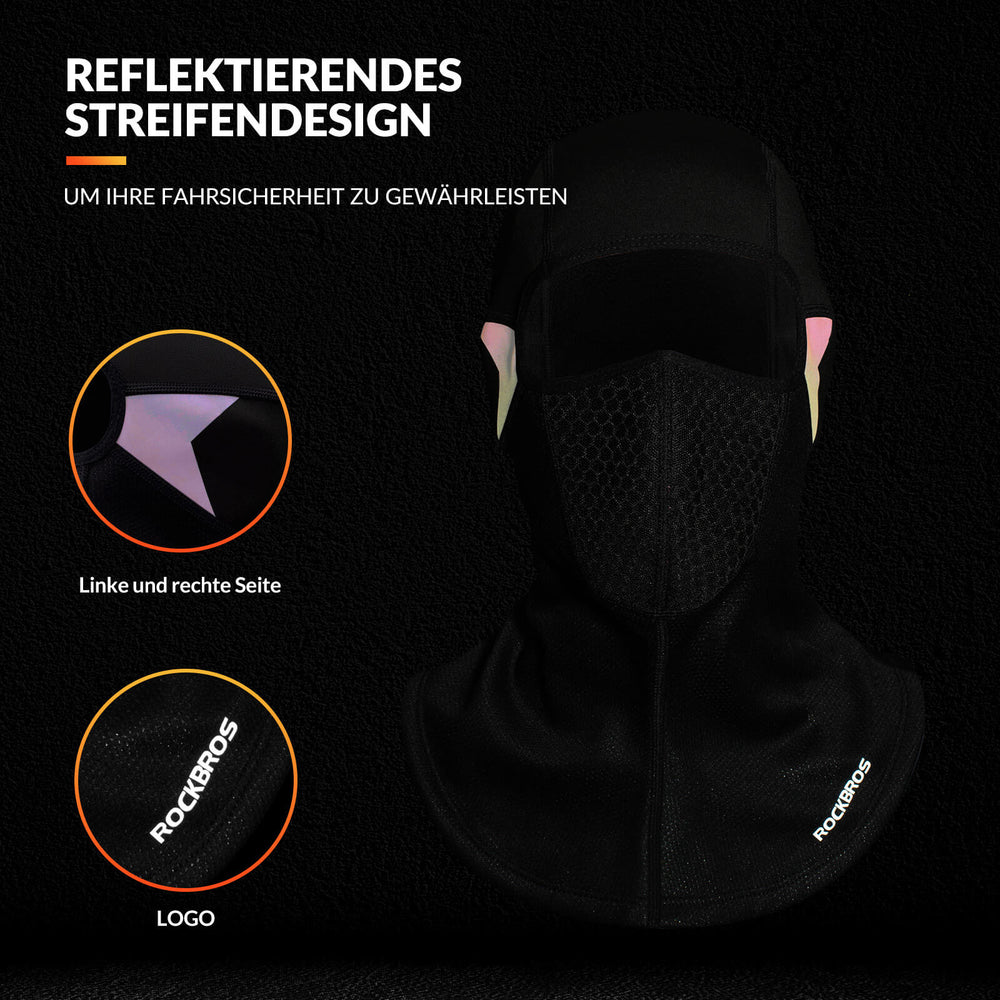 ROCKBROS Sturmhaube Herbst/Winter Balaclava Gesichtsmaske Warm Winddicht