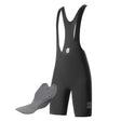 Herren Radhose Kurz – Gepolstert mit Trägern, Reflektoren