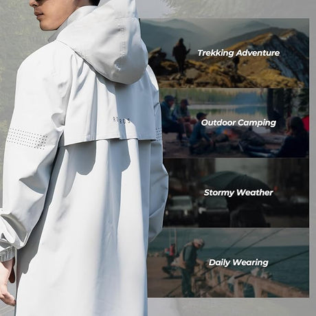 Regenjacke Wasserdichte Atmungsaktiv – Regenponcho, Regenmantel & Windjacke