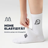 Rennrad‑Socken – Atmungsaktiv mit verstärkter Ferse, 2 Paar