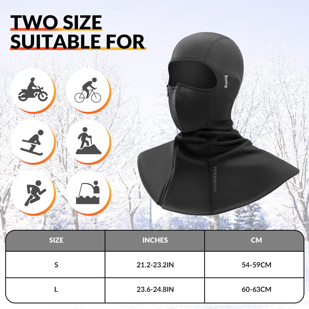 Sturmhaube Winter Balaclava – 54–63 cm