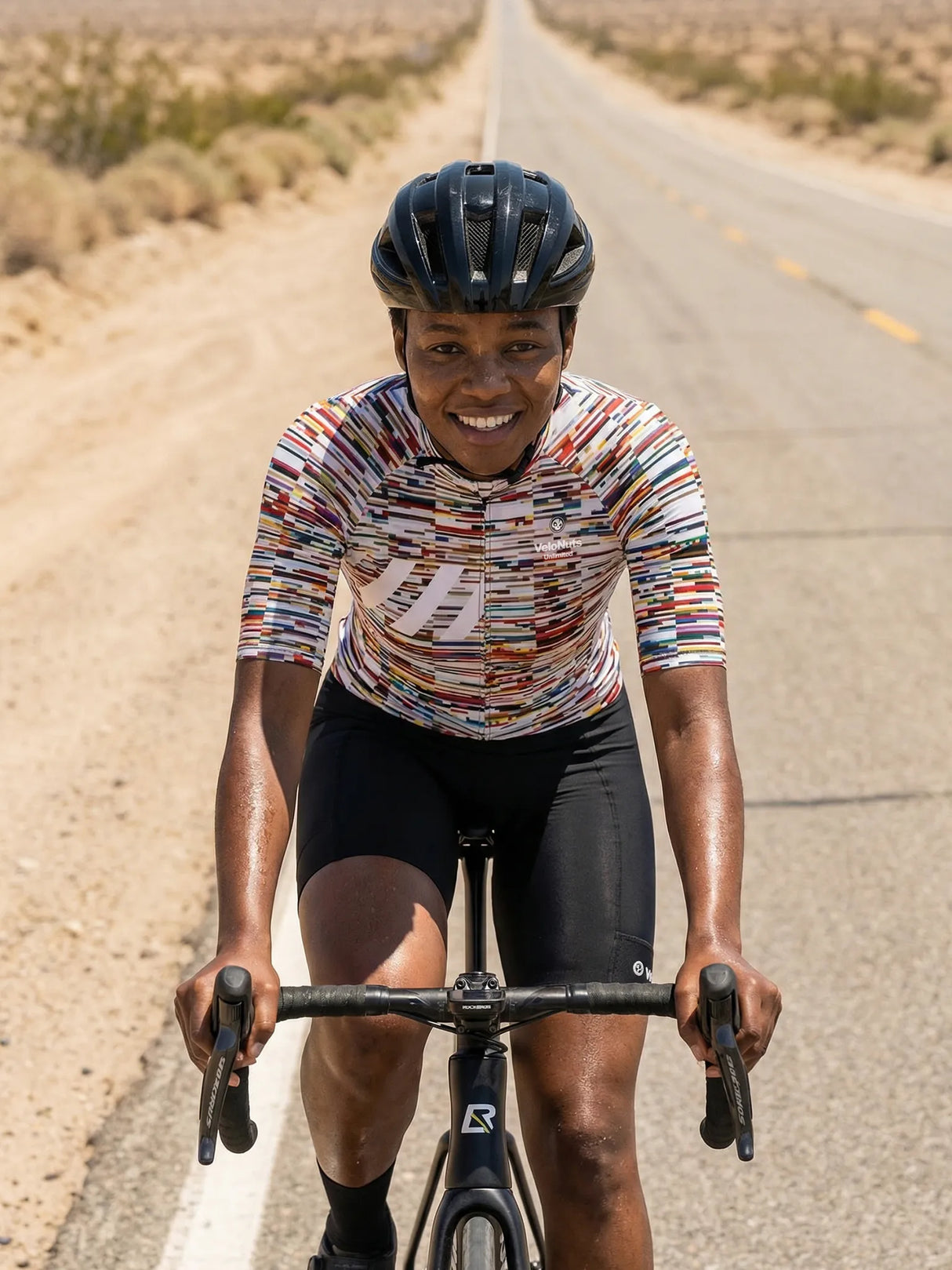Damen-Radtrikot Pixel Riot