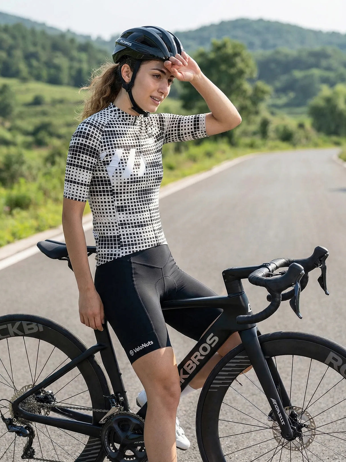 Damen-Radtrikot Pixel Riot
