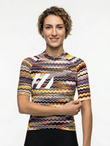 Damen-Radtrikot Retro Signal