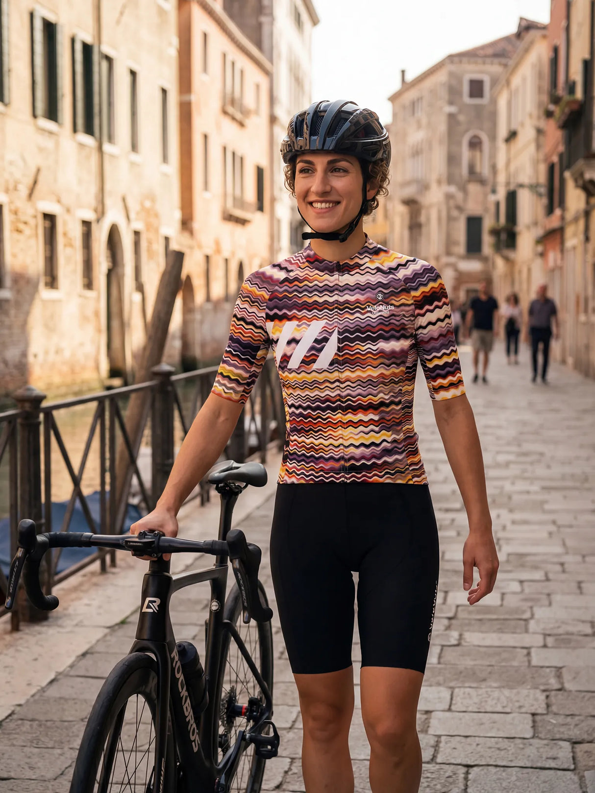Damen-Radtrikot Retro Signal