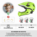 ROCKBROS Kinderhelm Cartoon Integralhelm mit abnehmbarem Kinnschutz