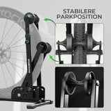 Fahrrad-Klappständer mit Doppelstreben aus Karbonstahl