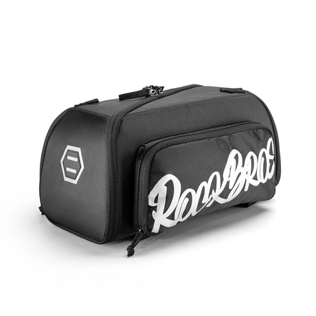faltbare einteiler-gepäckträgertasche in schwarz