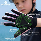 Kids Full Finger Cycling Gloves with Hard Shell Protection