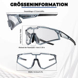 ROCKBROS Sonnenbrille Fahrradbrille Selbsttönend Outdoor UV400 Schutz - ROCKBROS-EU
