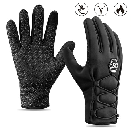ROCKBROS Winter-Fahrradhandschuhe mit Touchscreen-Funktion