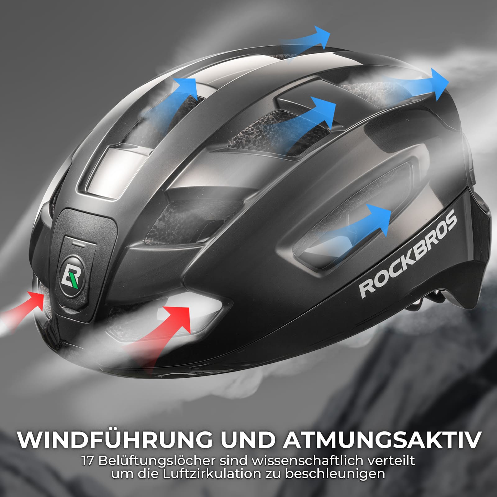 Smart Fahrradhelm mit Licht - ROCKBROS-EU
