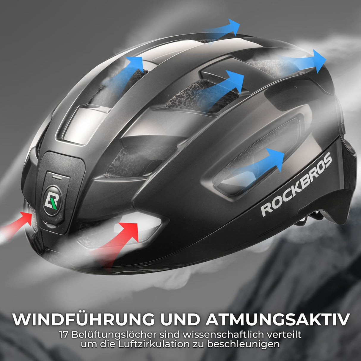 Smart Fahrradhelm mit Licht - ROCKBROS-EU