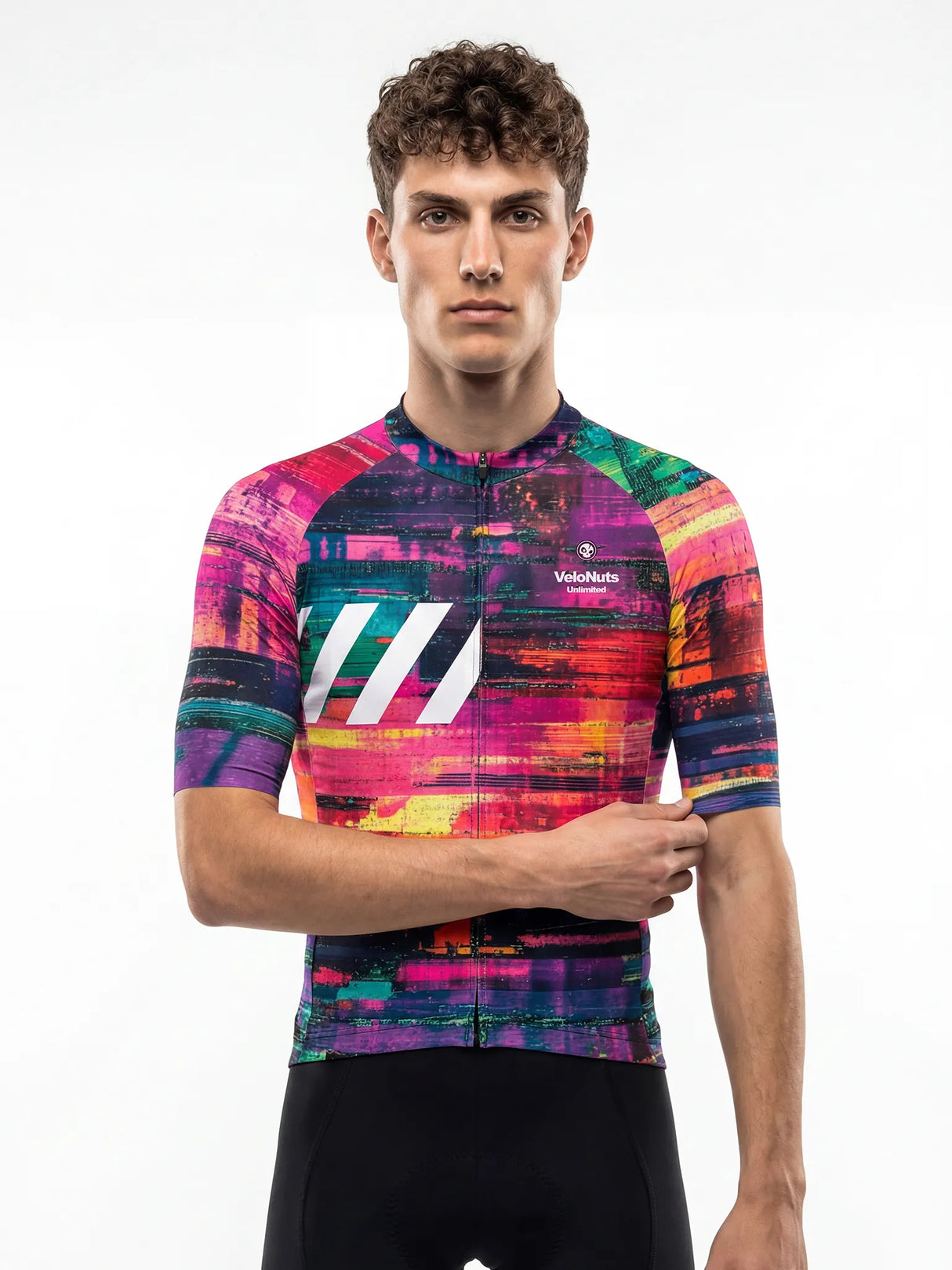 Herren-Radtrikot Retro Signal