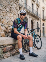 Herren-Radtrikot mit Straßengraffiti