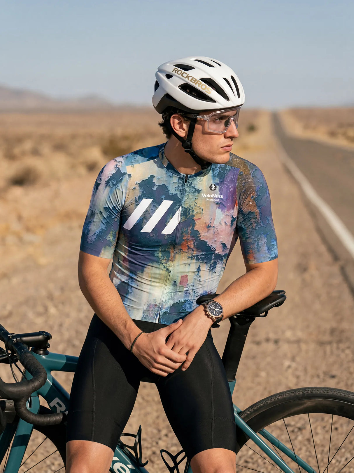 Herren-Radtrikot Retro Signal